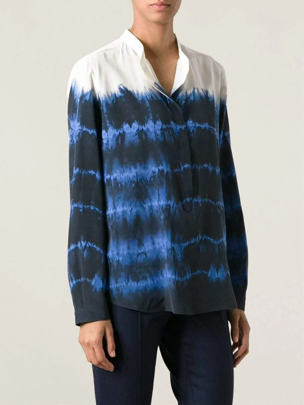 Tie Dye Henley Blouse