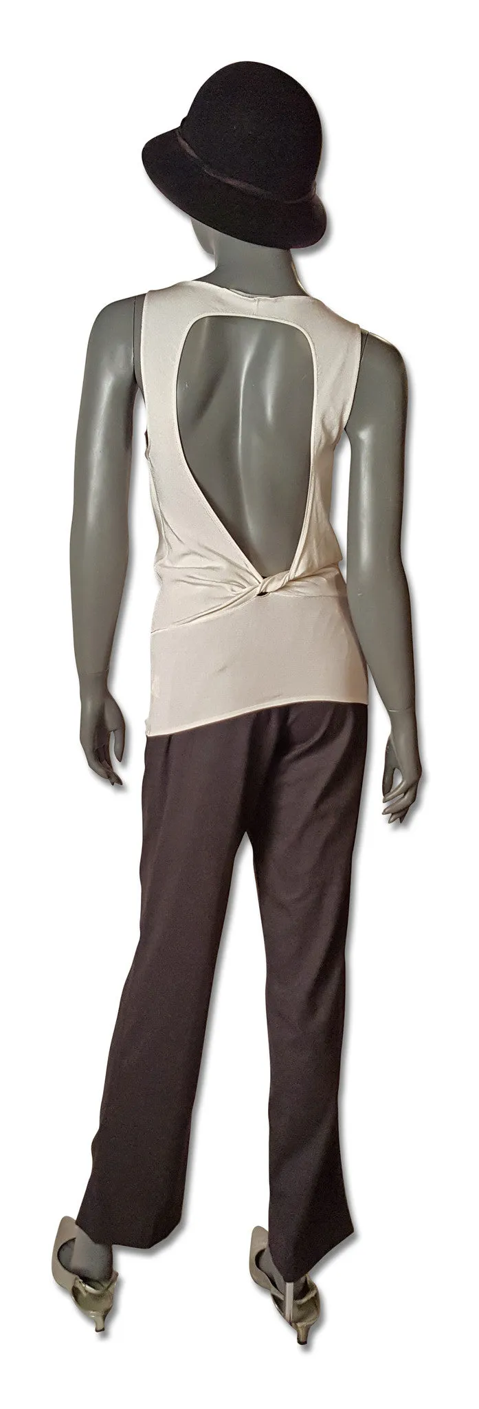 Tom Ford Gucci Cutout Back Silk Tank