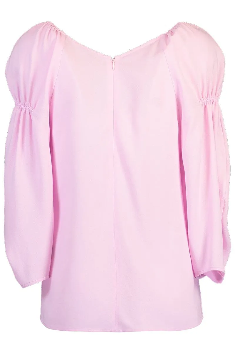 V Neck Blouse - Orchid