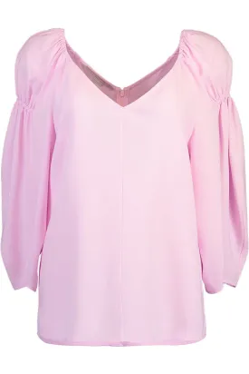 V Neck Blouse - Orchid