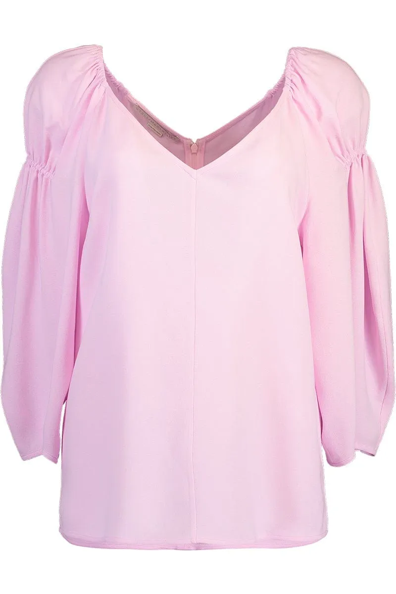 V Neck Blouse - Orchid