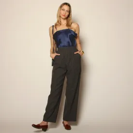 Vintage 80's Givenchy France Gray Wool Tailored Trousers