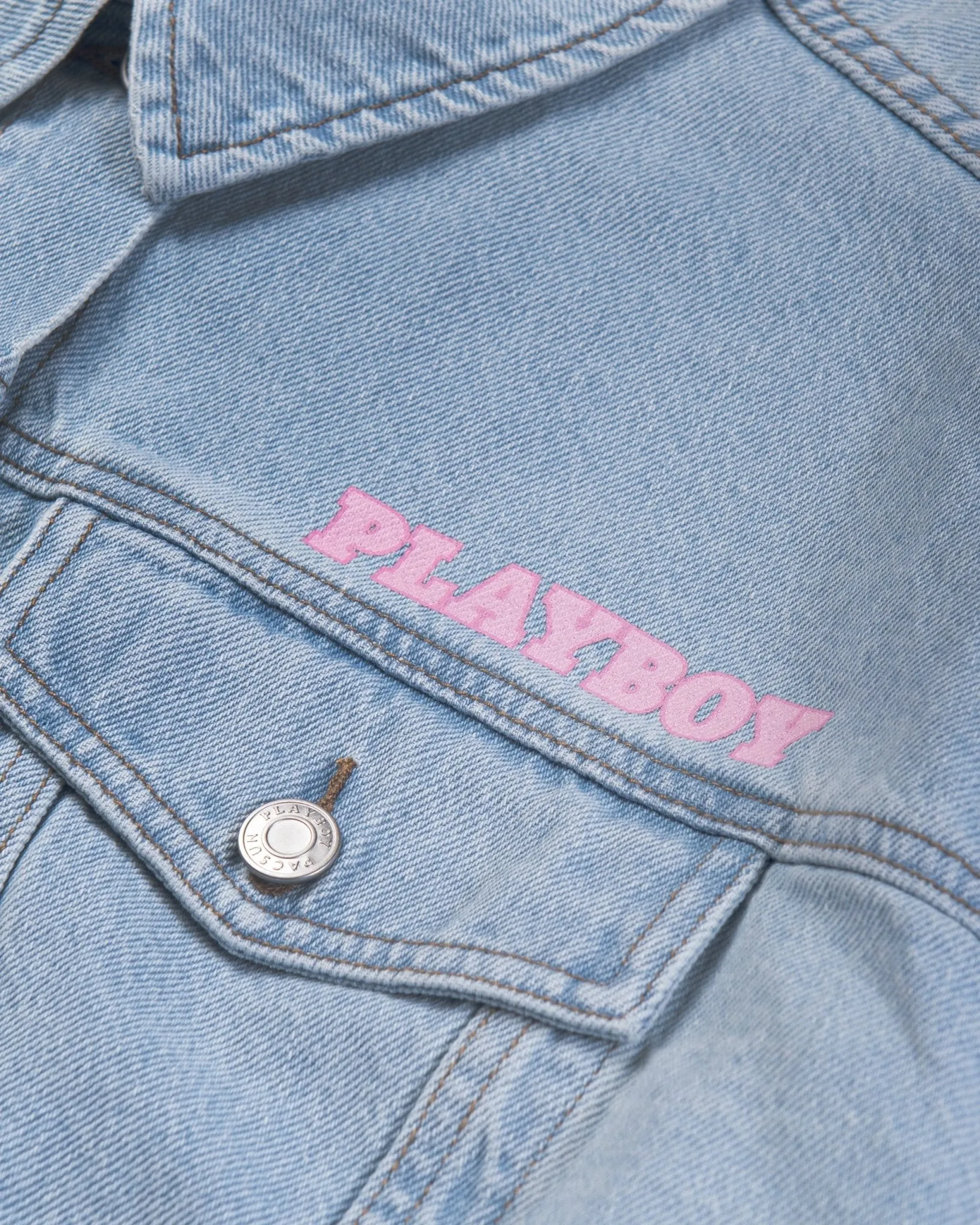 Women's Pink Bunny Denim Jacket